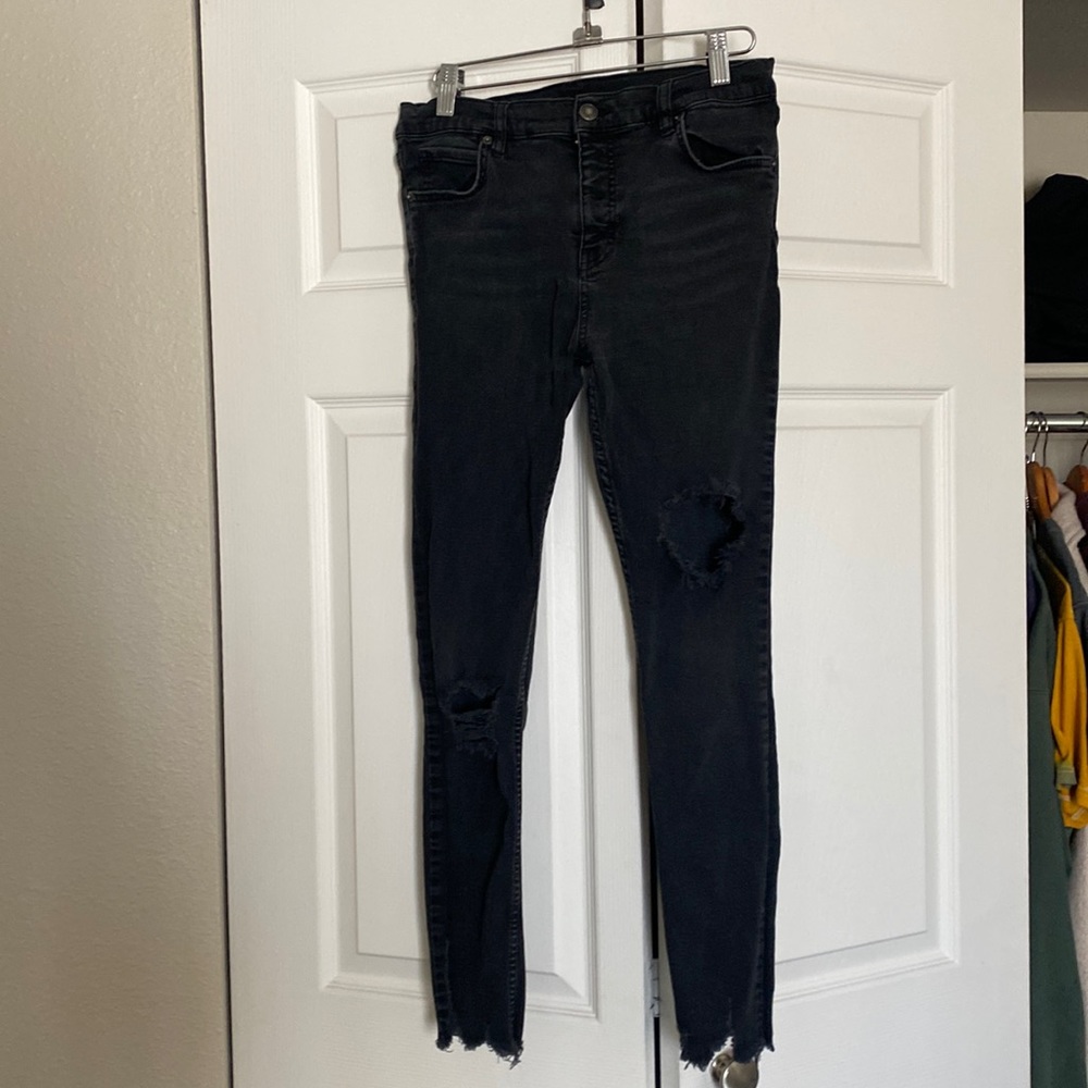 Distressed stretch denim by Free People